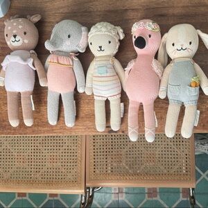 Charming Knit Animal Plush Collection